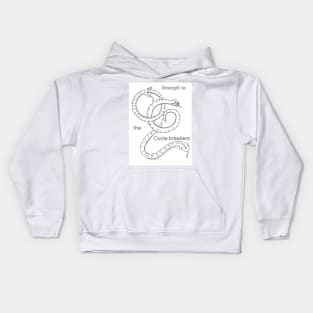 Strength to the cycle breakers Kids Hoodie